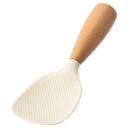 Cuchara de cocina antiadherente de silicona prémium – Resistente a altas temperaturas y antiquemaduras, cuchara para arroz