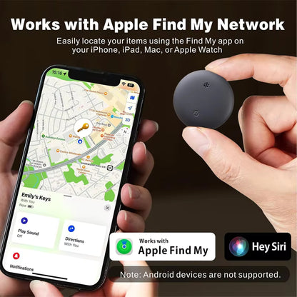 Mini Localizador GPS Inteligente – Compatível com a Rede "Encontrar" da Apple