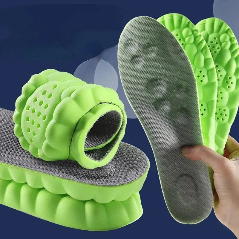 Unisex Cushioned Arch Support Insoles for Sports & Daily Wear