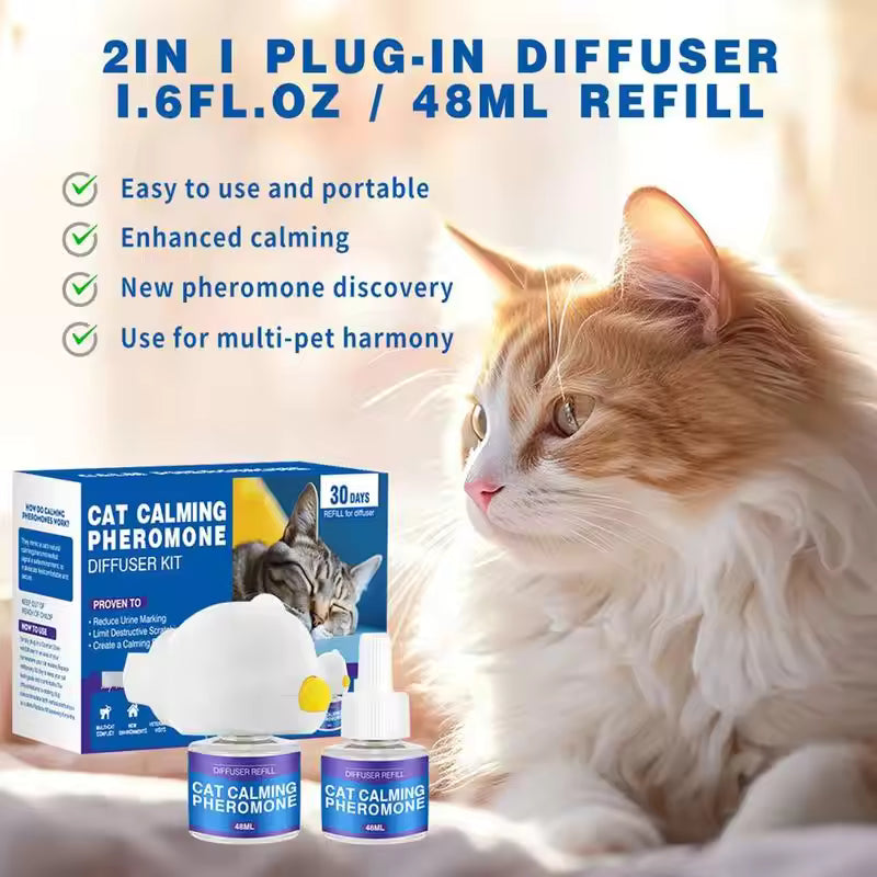 Kit Difusor de Feromonas Calmantes para Animais de Estimação