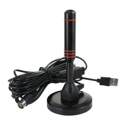 Antena Portátil de TV Digital HD com Amplificador (Interior e Exterior, DVB-T2)