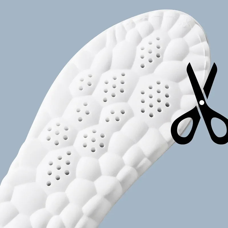 Unisex Cushioned Arch Support Insoles for Sports & Daily Wear