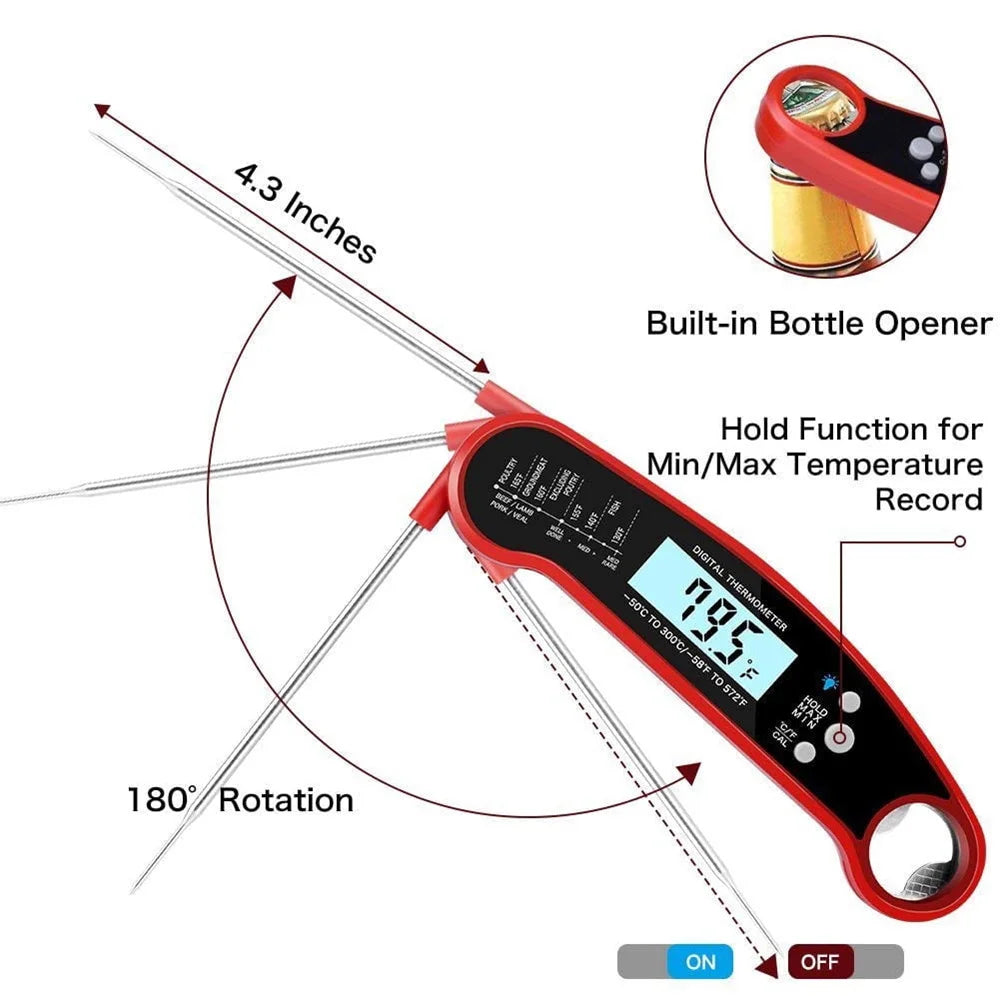 Instant-Read Digital Food Thermometer