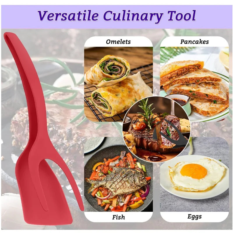 2-in-1 Spatula Tongs for Cooking