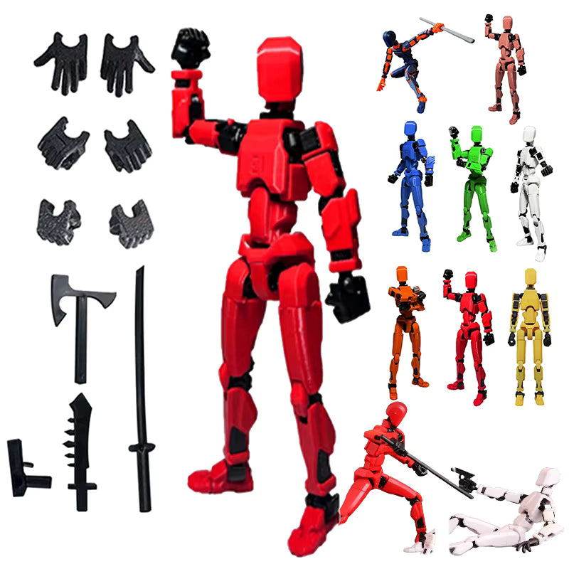 13-Joint Articulated Poseable Dummy Figure – 3D Printed Drawing & Animation Model