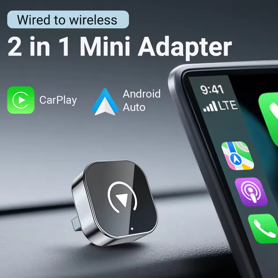 2-in-1 Universal Wireless Car Adapter