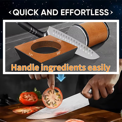 Rolling Knife Sharpener with 5 Angle Base
