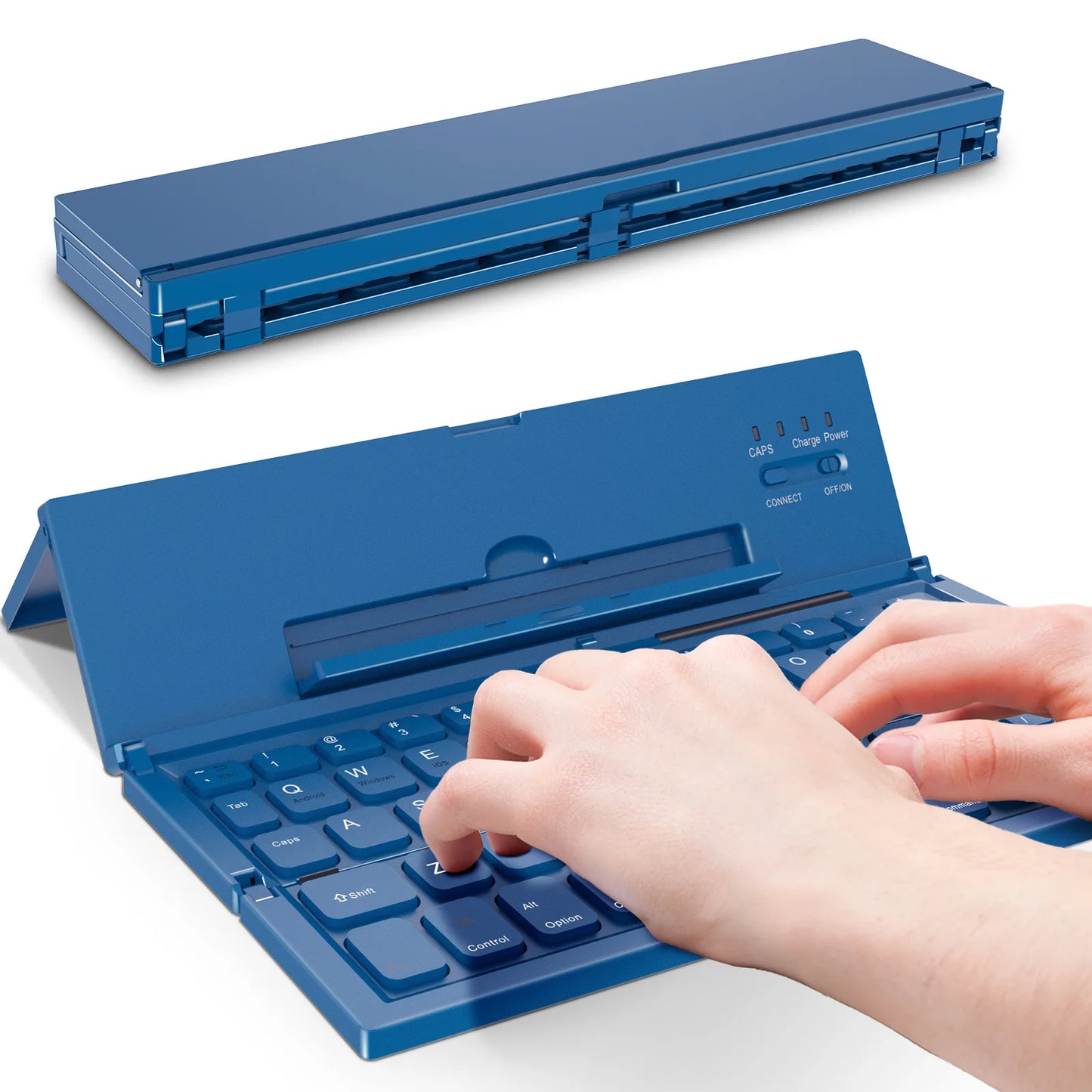 Teclado Bluetooth inalámbrico plegable ultrafino