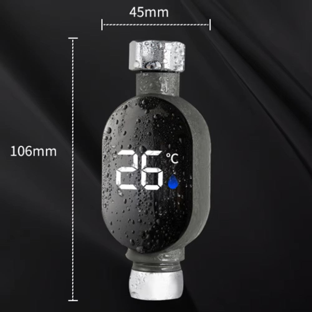 Termómetro Digital LED para Torneira – Ecrã Impermeável Rotativo 360° – Monitor de Temperatura da Água em Tempo Real para Banho e Duche de Bebé