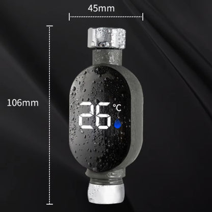 Termómetro Digital LED para Torneira – Ecrã Impermeável Rotativo 360° – Monitor de Temperatura da Água em Tempo Real para Banho e Duche de Bebé