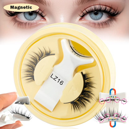 Magnetic False Eyelashes – Natural 3D Wispy Lashes (No Glue Required)