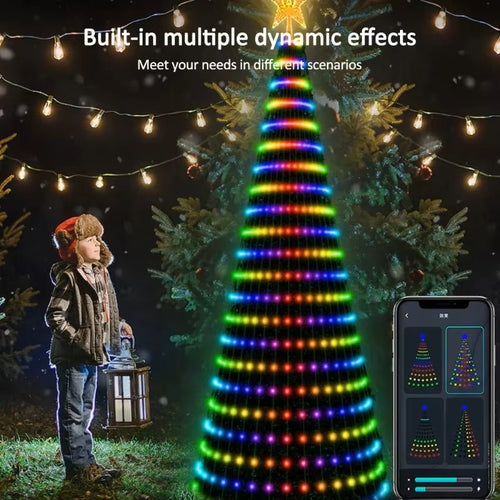 Luzes Estrela de Natal Inteligentes RGB – Controlo por Aplicação Bluetooth