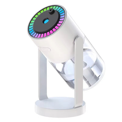 Humidificador portátil con proyector de cielo estrellado - Máquina de niebla ultrasónica y luz de galaxia giratoria 2 en 1 para el hogar, el coche y el dormitorio