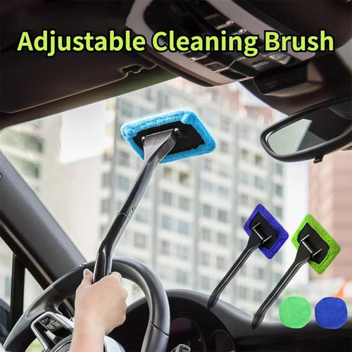 Long-Handled Windshield Cleaning Tool – Extendable Microfiber Glass Washer
