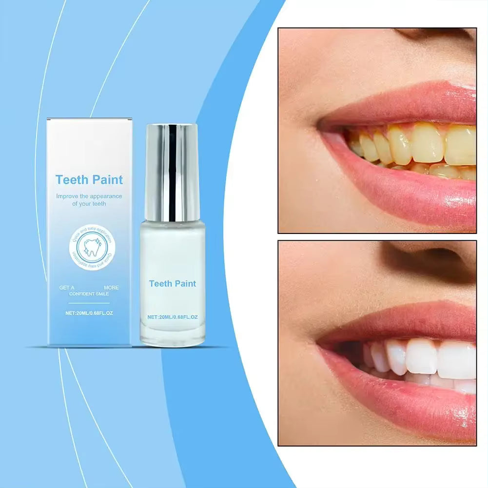 Pintura Branqueadora Instantânea para Dentes – Polimento Dentário Profissional de 20ml para Branqueamento Imediato
