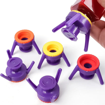 Leakproof Upside-Down Bottle Holder Caps (3-Piece Set)