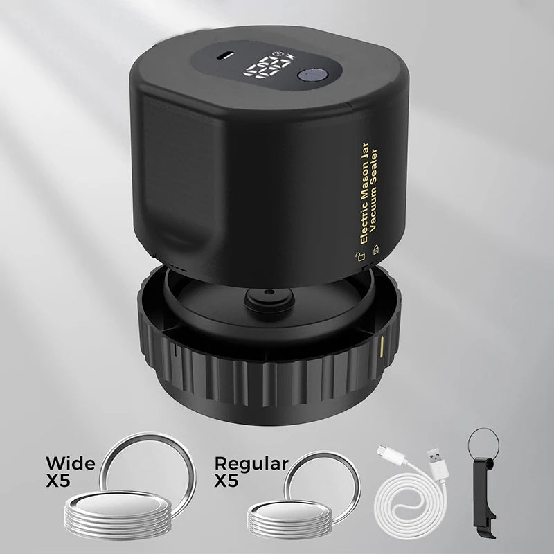 Electric Jar Vacuum Sealer Kit