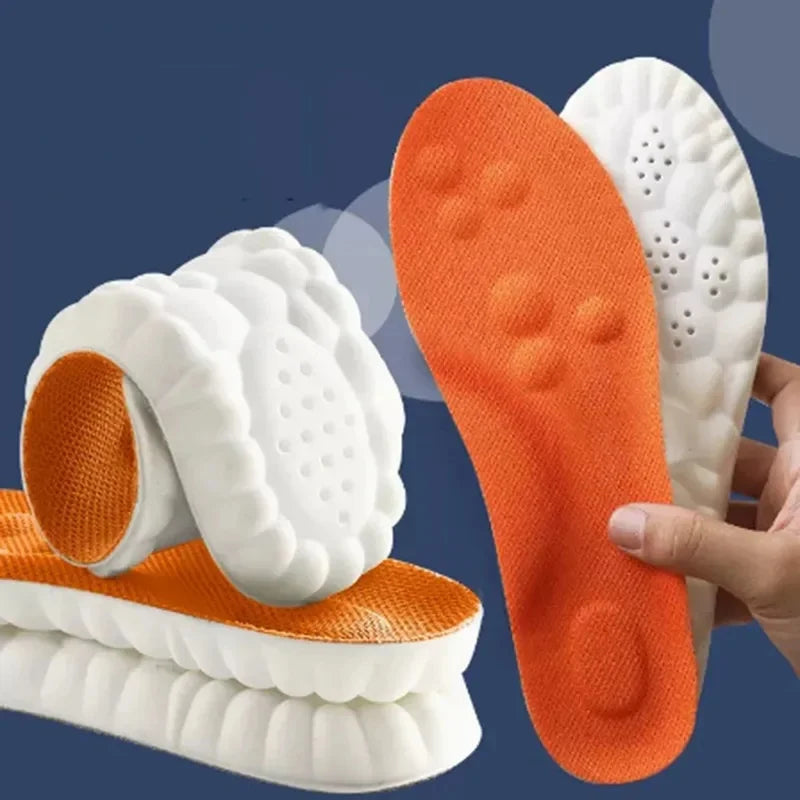 Unisex Cushioned Arch Support Insoles for Sports & Daily Wear