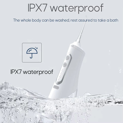 Portable Cordless Water Flosser – 310ml Large Water Tank Oral Irrigator – USB Rechargeable