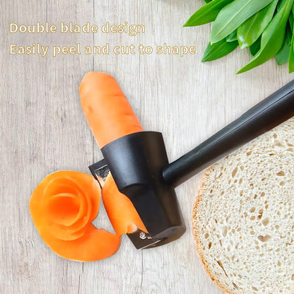 Cortador de Verduras en Espiral – Herramienta Manual de Cocina para Cortar y Decorar