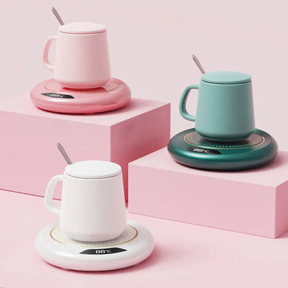 Aquecedor Elétrico USB para Canecas com 3 Definições de Temperatura