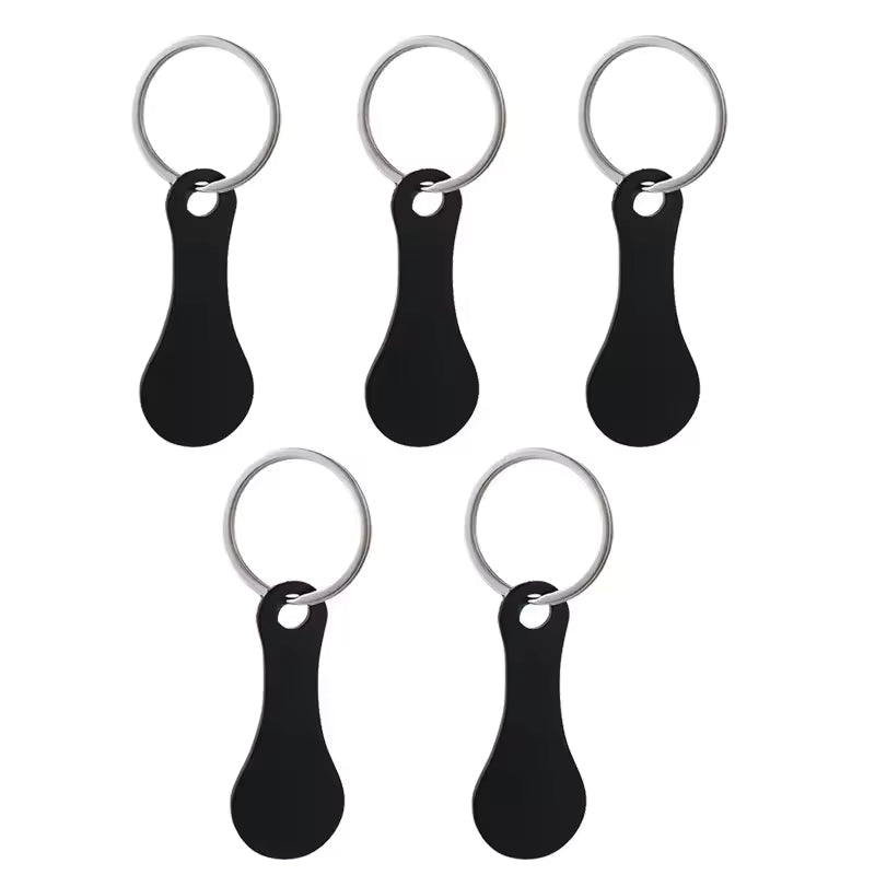 Premium Stainless Steel Shopping Cart Token Keychain