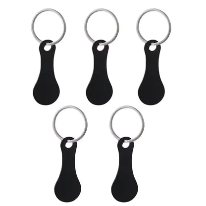 Premium Stainless Steel Shopping Cart Token Keychain