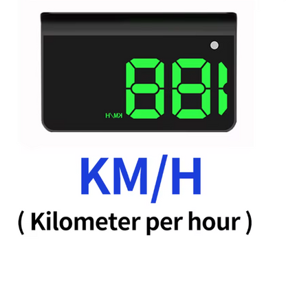 KWHUD Visor Universal de Carro – Conta-quilómetros GPS e Projetor de Velocidade para Para-brisas, USB Plug & Play para Todos os Veículos