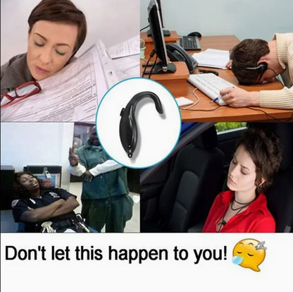 ABS Vibration Anti-Sleep Alarm for Drivers – Fatigue Warning Device, Ear-Mounted Stay Awake Safety Alert for Long Distance Driving