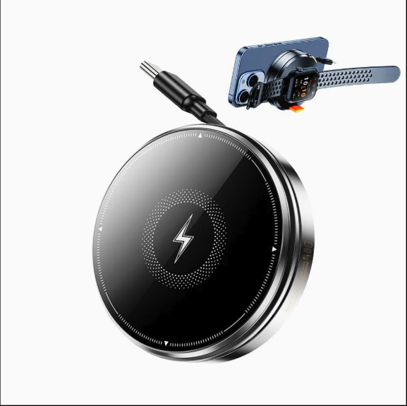 Ultra-Slim Zinc Alloy Wireless Charging Pad – Premium Qi-Certified Fast Charger
