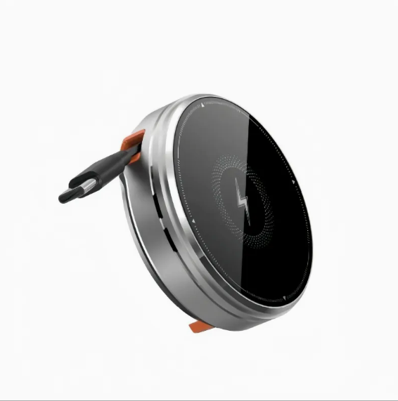 Ultra-Slim Zinc Alloy Wireless Charging Pad – Premium Qi-Certified Fast Charger