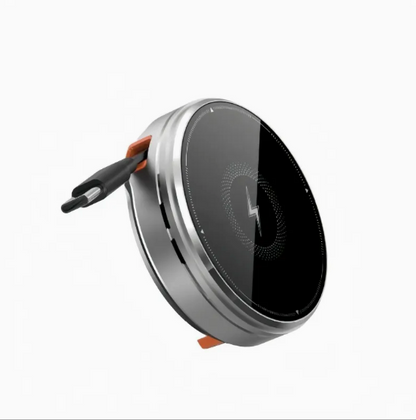 Ultra-Slim Zinc Alloy Wireless Charging Pad – Premium Qi-Certified Fast Charger