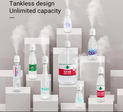 Humidificador Portátil Sem Fios para Garrafa – Mini Difusor de Ar Recarregável e Criador de Névoa Fria