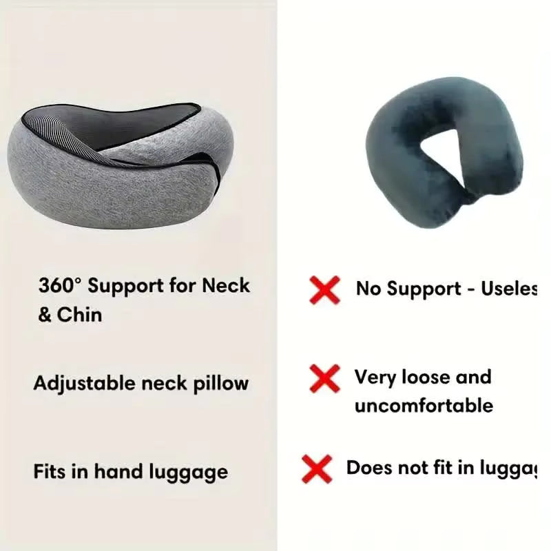 Snail-Style Memory Foam Travel Pillow