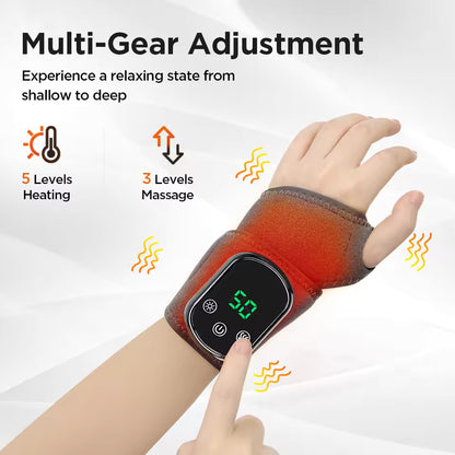 2-in-1 Heated Vibration Wrist Massager