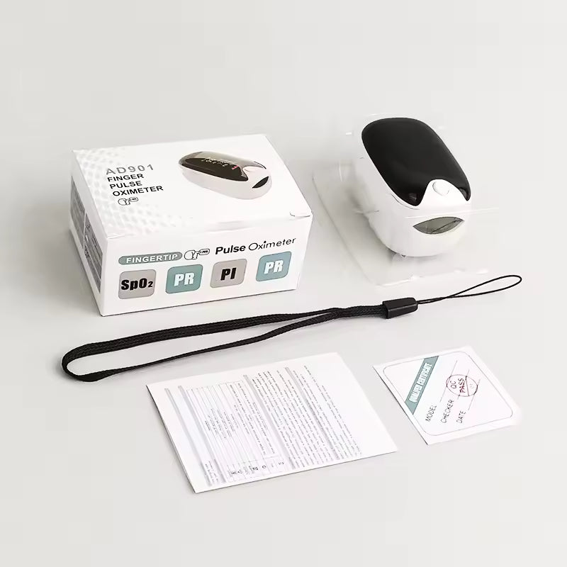 Oxímetro de Pulso de Dedo - Monitor de Saturação de Oxigénio e Frequência Cardíaca