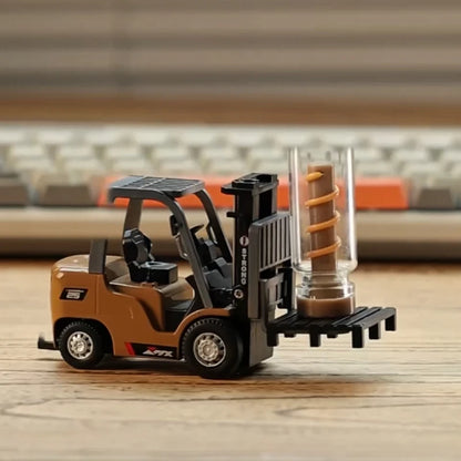 Remote-Controlled Alloy Forklift Engineering Vehicle Model