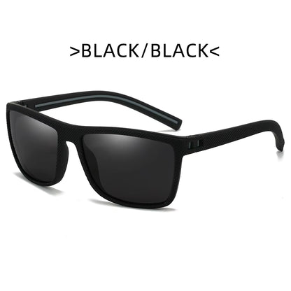 Óculos de Sol Desportivos Polarizados T218 para Homem – Armação Grande Quadrada Antirreflexo – Proteção UV Resistente a Impactos