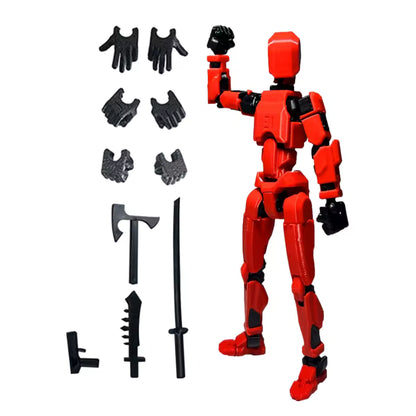 13-Joint Articulated Poseable Dummy Figure – 3D Printed Drawing & Animation Model