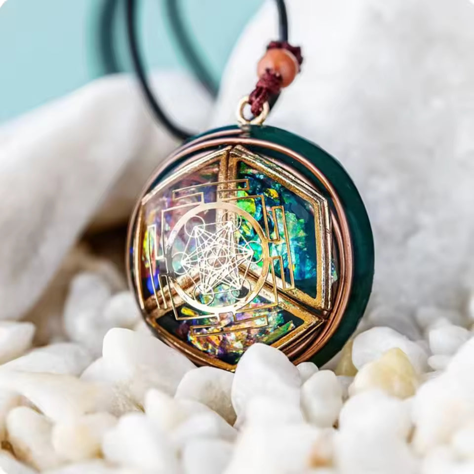 Handcrafted Orgonite Metatron Pendant Necklace