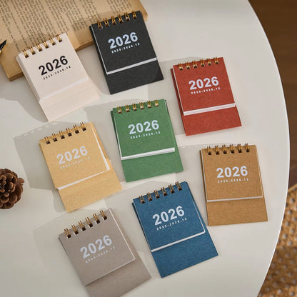 Calendario de escritorio mini sencillo 2026 – Calendario de mesa de pie compacto