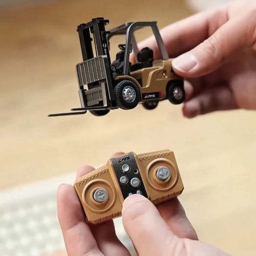 Remote-Controlled Alloy Forklift Engineering Vehicle Model