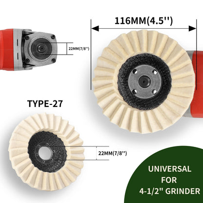 Wool Felt Polishing Disc for Angle Grinder