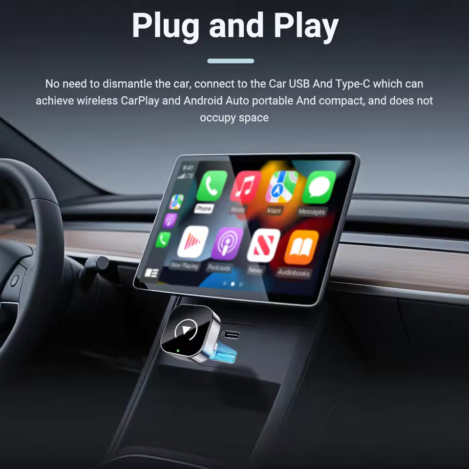 2-in-1 Universal Wireless Car Adapter
