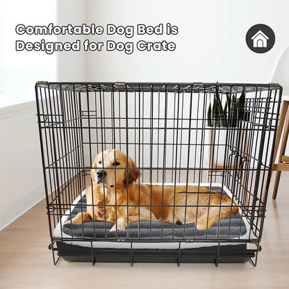 Alfombrilla Lavable para Cama de Perro de Peluche – Funda Extraíble con Cremallera, Cojín Ortopédico Elástico para Dormir para Gatos y Perros – Pequeño/Mediano