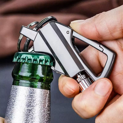 Isqueiro de Sobrevivência a Querosene – Chaveiro de Metal, À Prova de Água e Vento