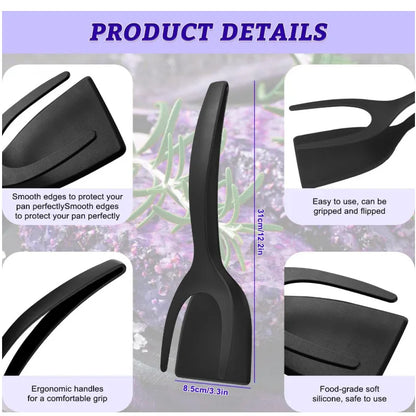 2-in-1 Spatula Tongs for Cooking