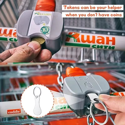 Premium Stainless Steel Shopping Cart Token Keychain