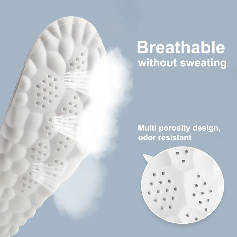 Unisex Cushioned Arch Support Insoles for Sports & Daily Wear
