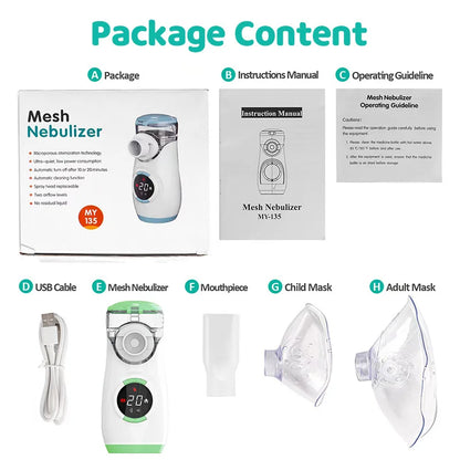 Portable Handheld Digital Mesh Nebulizer